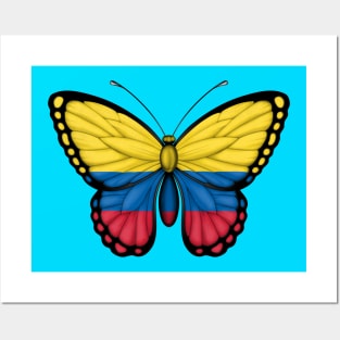 Colombian Flag Butterfly Posters and Art